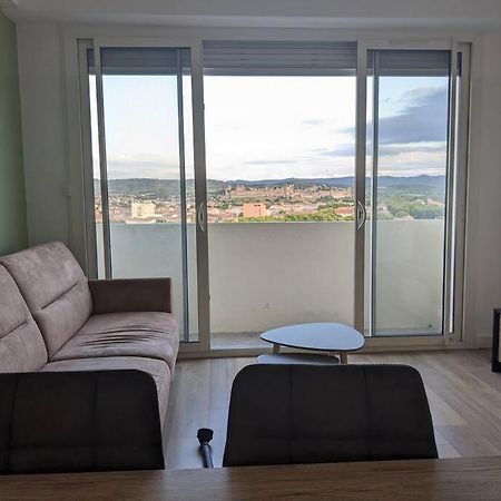 Appartment - Vue Imprenable Sur La Cite Medievale - Parking Gratuit - Climatise Carcassonne Exterior photo
